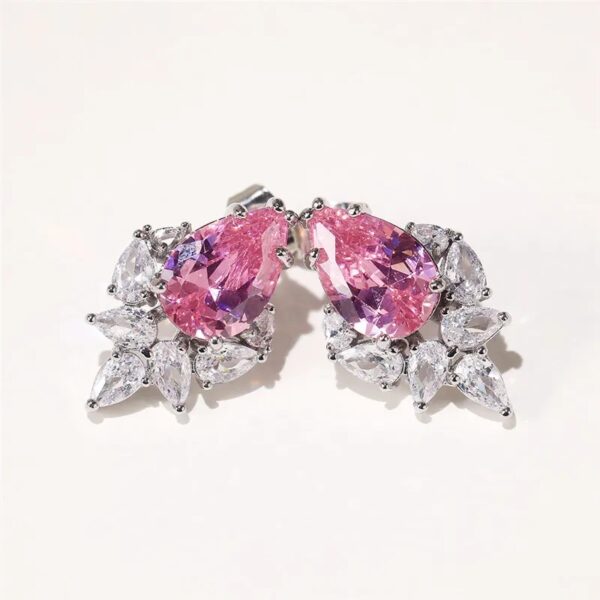CZ Stud Pink - Image 3