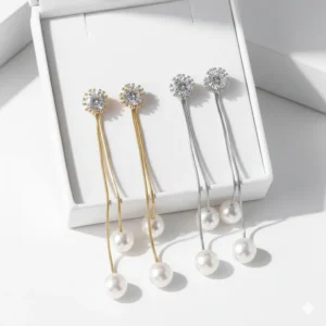 Long earrings (Golden / silver)