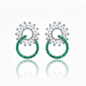 Marwa Earrings Green