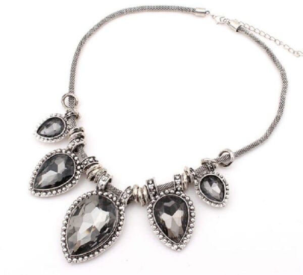Crystal Necklace Grey - Image 3