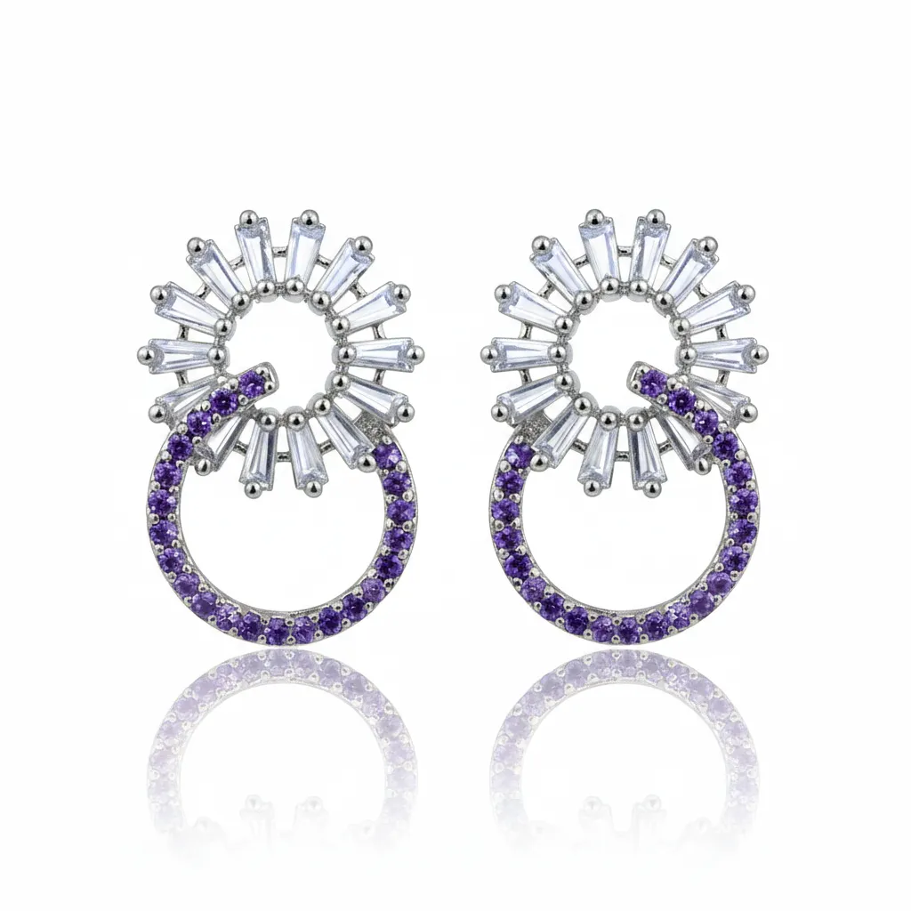 Marwa Earrings Purple