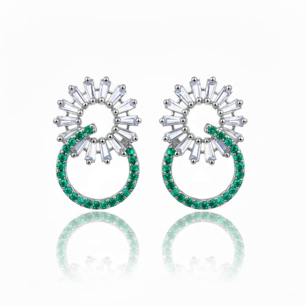 Marwa Earrings Green