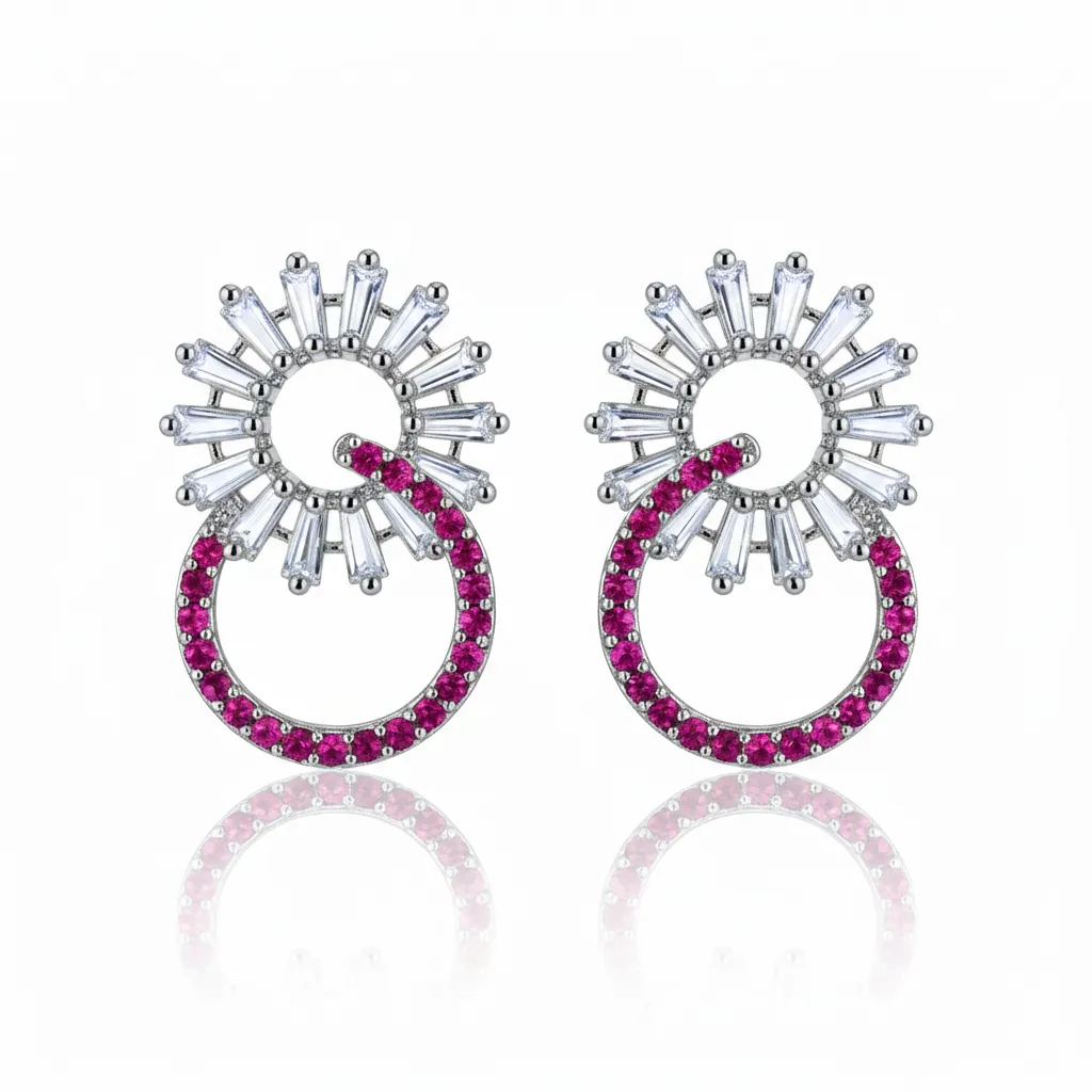Marwa Earrings Shocking Pink