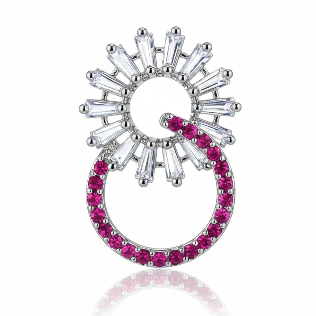 Marwa Earrings Shocking Pink - Image 4