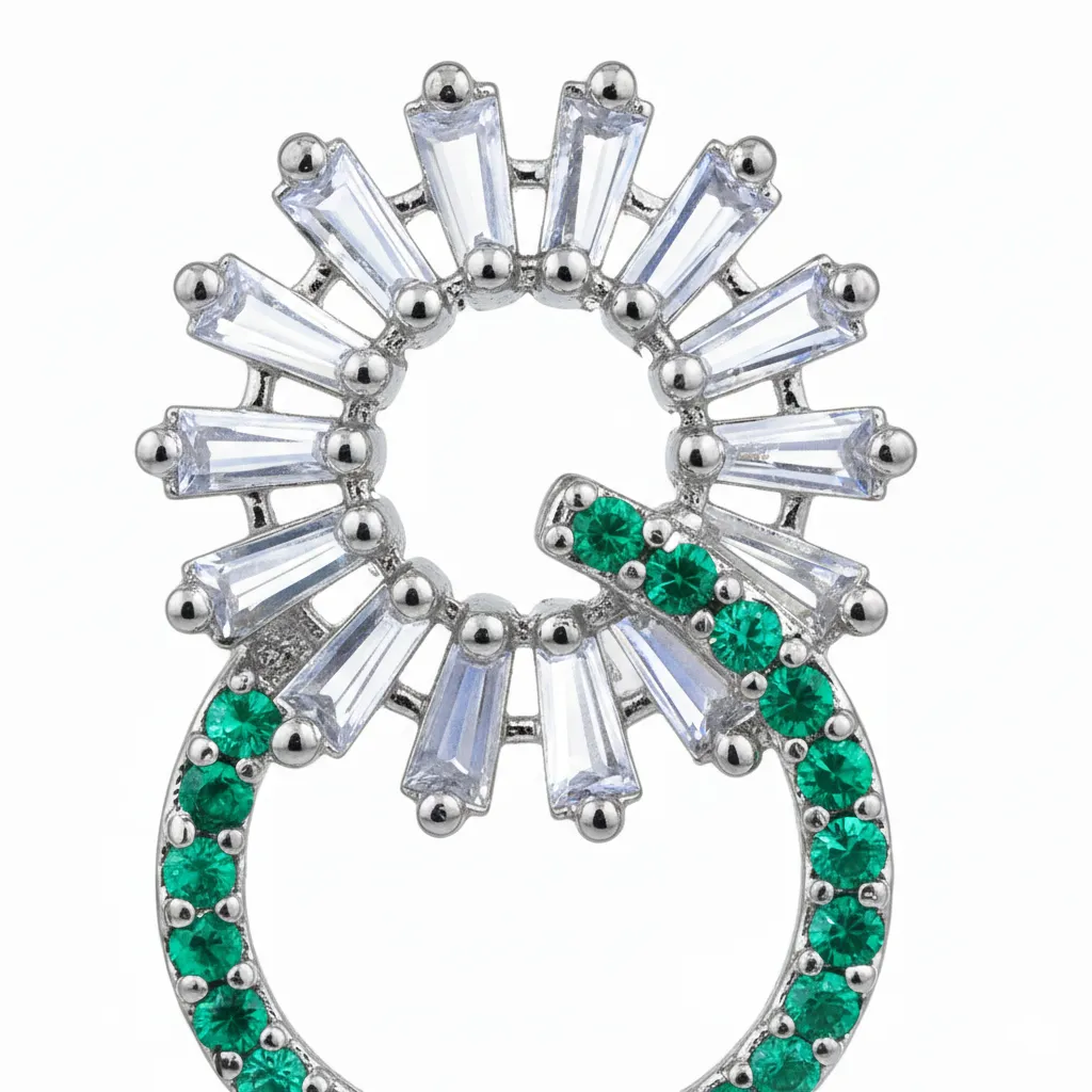 Marwa Earrings Green - Image 3