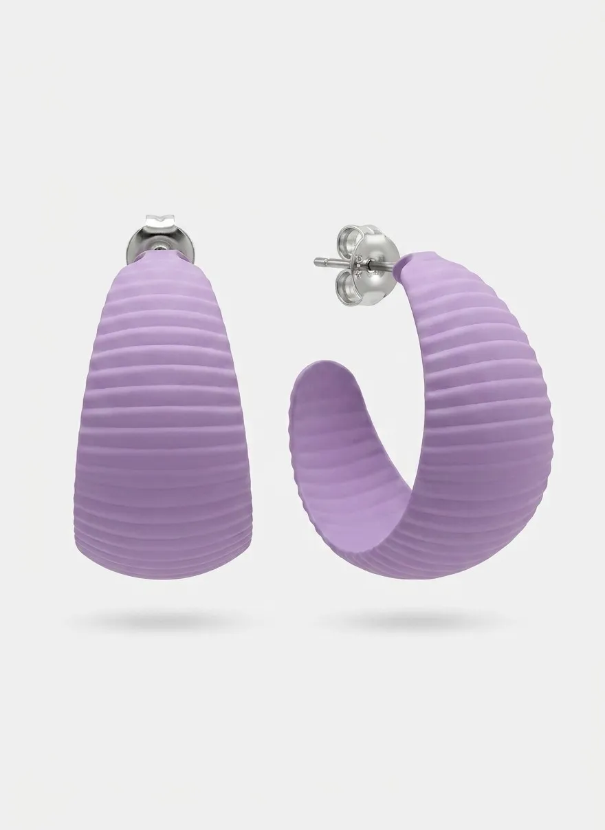 Suzan Earrings Black / Purple - Image 6